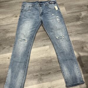 Ksubi Men's Blue Distressed Jeans